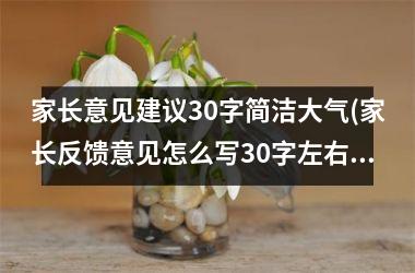 h3/p家长意见建议30字简洁大气(家长反馈意见怎么写30字左右)