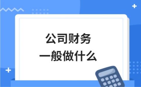 公司财务一般做什么